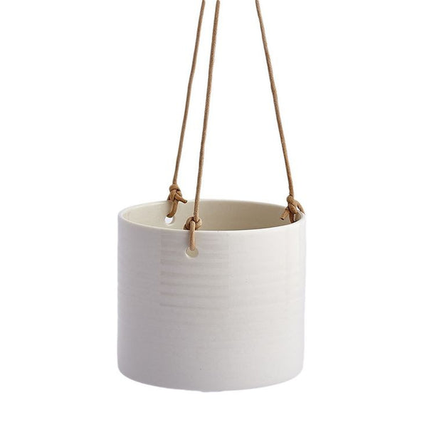 Anne Black Handmade Grow Hanging Flowerpot - Medium - Danish Design
