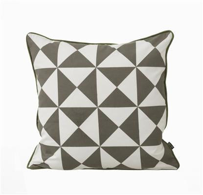 Ferm Living Geometry Cushion Grey - Danish Design