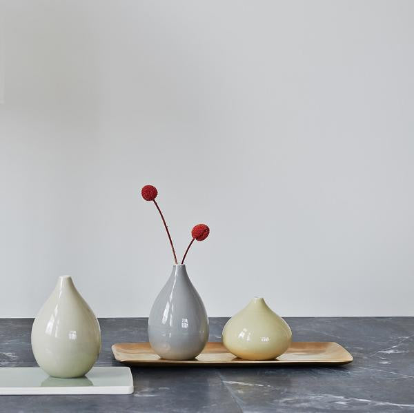 Anne Black Low Drop Vase - Danish Design