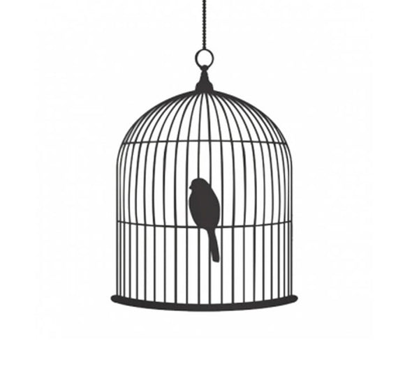 Ferm living Bird Cage Wall Sticker Danish Design