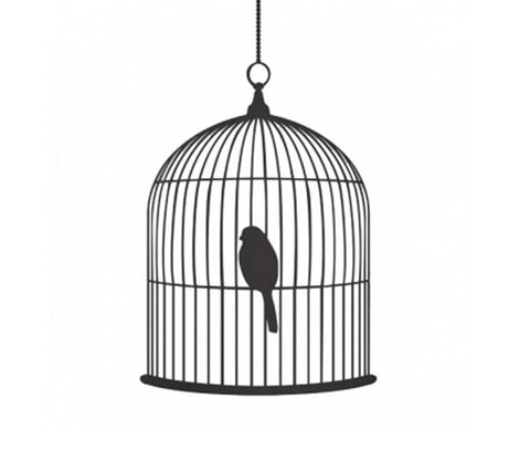 Ferm living Bird Cage Wall Sticker Danish Design