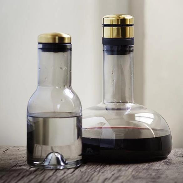 Menu Water Bottle with Smoke Brass lid - Danish Design