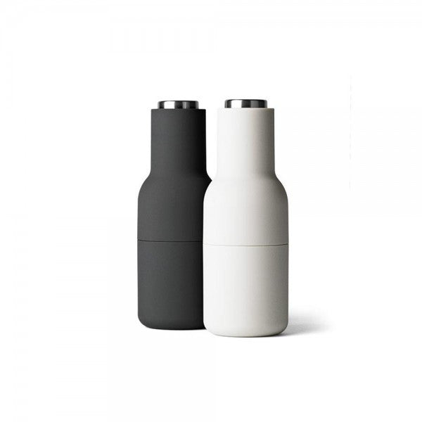 Menu Bottle Grinder - Stainless Steel Tops - Danish Design