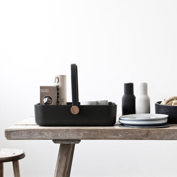 Menu Bottle Grinder - Stainless Steel Tops - Danish Design